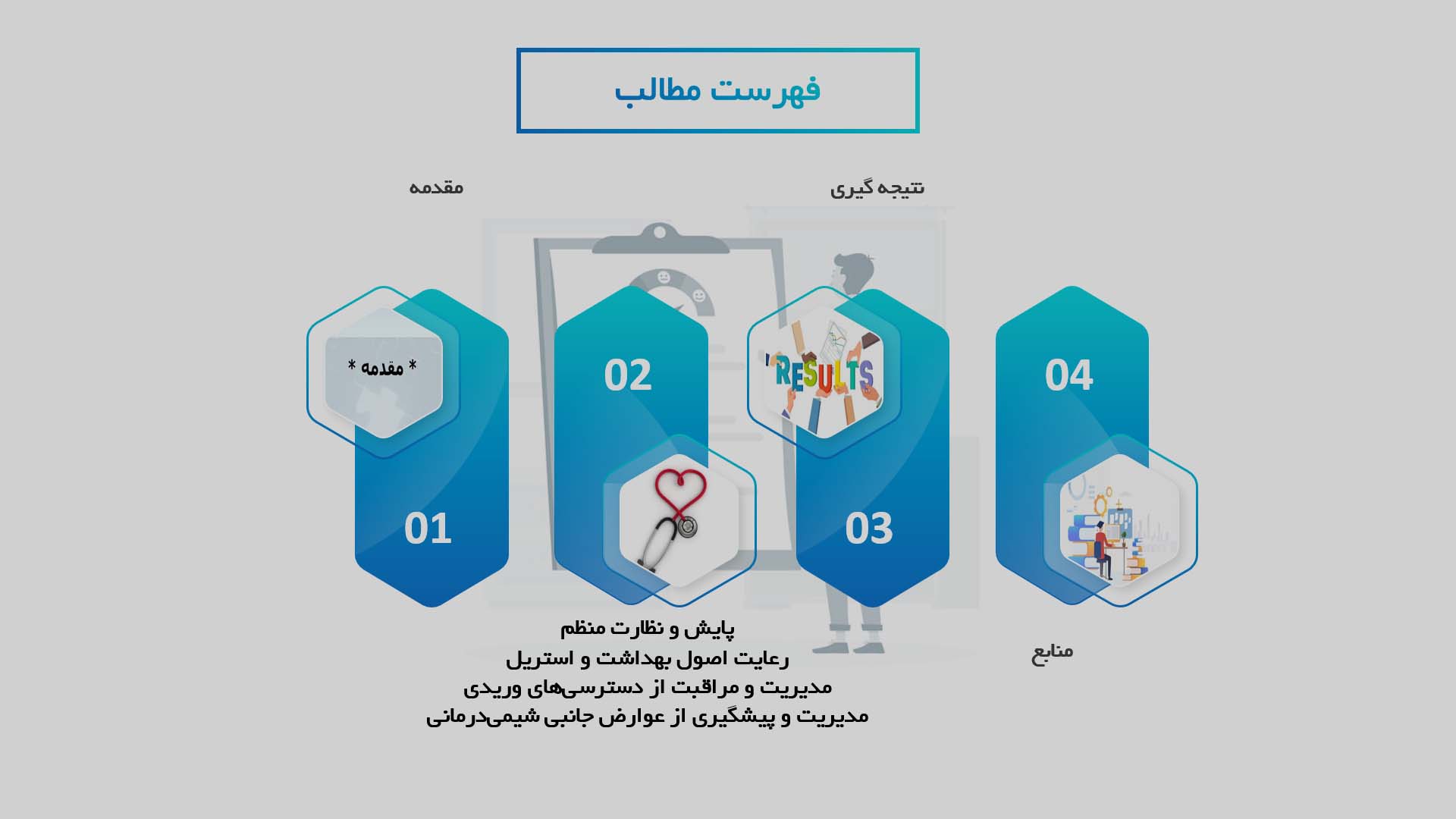 پاورپوینت نقش پرستاران در پیشگیری از عفونت‌های ناشی از شیمی‌درمانی